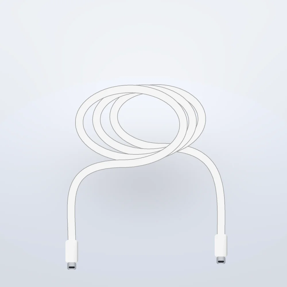 کابل تبدیل USB-C به USB-C باسئوس مدل CoolPlay طول 1 متر — سفید
